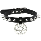 Leather Choker Necklaces for Women Bondage Cosplay