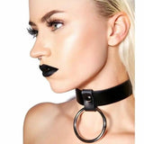 BAFEI Leather Collar Bondage Bdsm Arnes Fantazi Seks Choker Harness