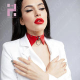 Gothic Collar Decoration PU Leather Neck Bondage Choker for Women Girls