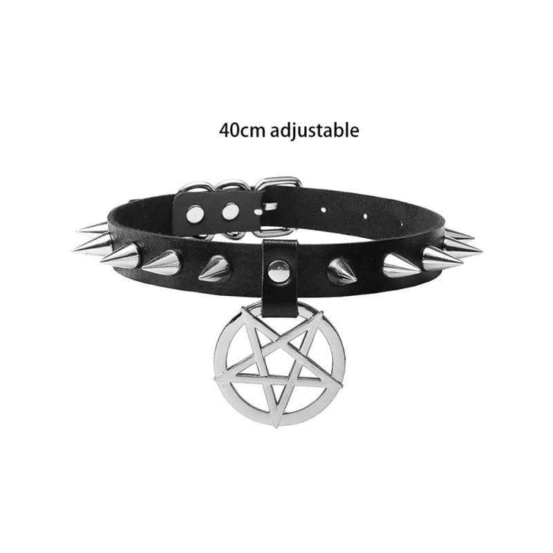 Harajuku Sexy Star Rivets Punk Goth Choker