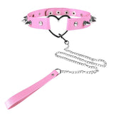 Sexy Punk Choker Collar Leather Bondage Body Cosplay