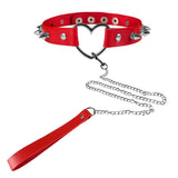 Sexy Punk Choker Collar Leather Bondage Body Cosplay
