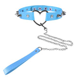 Sexy Punk Choker Collar Leather Bondage Body Cosplay