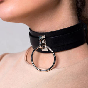 Sexy Lingerie Belt with O-ring Choker Harness
