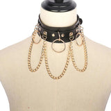Sexy Punk Choker Collar Leather Choker Goth Jewelry Women Gothic Necklace