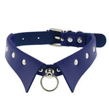 Sexy Punk Rock Gothic Chokers Necklace PU Leather Bondage Cosplay Goth Collar