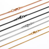 Snake Bone Necklace Chain Vacuum Plating Stainless Steel Chain