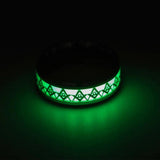 Stainless Steel Masonic Luminous Ring for Men