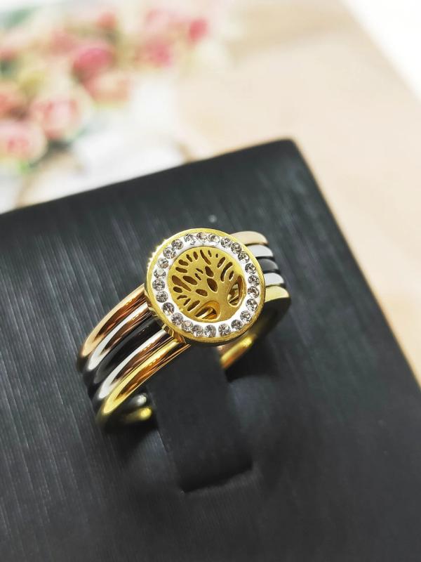 European Style Zircon Women's Ring Set