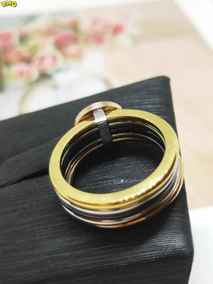 European Style Zircon Women's Ring Set