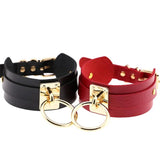 Sexy Leather Choker Necklace Women Gothic Punk Jewelry