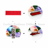 Stainless Steel Rectangle Diffuser Necklace Pendant for Women