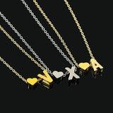 Heart-shaped Power Necklaces Letter Name Jewelry for Women Accessories