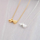 Heart-shaped Power Necklaces Letter Name Jewelry for Women Accessories