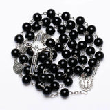 Catholic Rosary Beads Necklace Cross Pendant Religious Jewelry