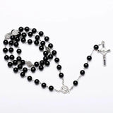 Catholic Rosary Beads Necklace Cross Pendant Religious Jewelry