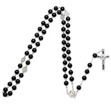 Catholic Rosary Beads Necklace Cross Pendant Religious Jewelry