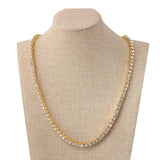 Hip Hop Tennis Chain Rhinestone Necklace Jewelry