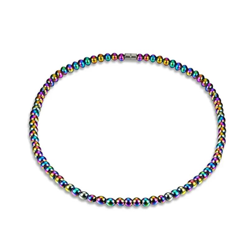 Metabolism Therapy Arthritis Pain Relief Hematite Necklace