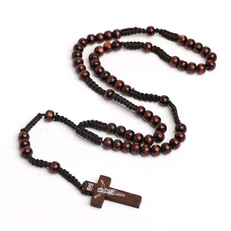 Catholic Rosary Bracelet with Mary Blessing Charm