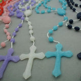 Luminous Cross Necklace Catholic Jewelry Rosary Necklace