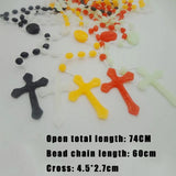 Luminous Cross Necklace Catholic Jewelry Rosary Necklace