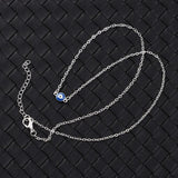 Round Evil Eye Pendant Necklace for Women Men