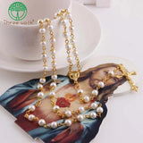 Colorful Beads Catholic Rosary Necklace Pendant for Women