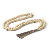 Vintage Wooden Beaded Buddhism Rosary Necklace