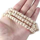 Vintage Wooden Beaded Buddhism Rosary Necklace