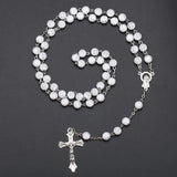 Catholic Rosary Beads Necklace Prayer Jesus Women