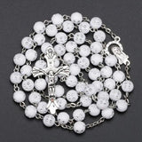 Catholic Rosary Beads Necklace Prayer Jesus Women