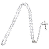 Catholic Rosary Beads Necklace Prayer Jesus Women