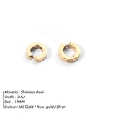 Stainless Steel Ear Buckle for Women Punk Hip Hop Jewelry