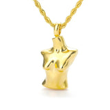 Female Body Boobs Pendant Necklace Hip Hop Freedom Jewelry