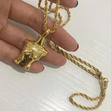 Female Body Boobs Pendant Necklace Hip Hop Freedom Jewelry