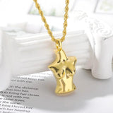Female Body Boobs Pendant Necklace Hip Hop Freedom Jewelry