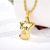 Female Body Boobs Pendant Necklace Hip Hop Freedom Jewelry