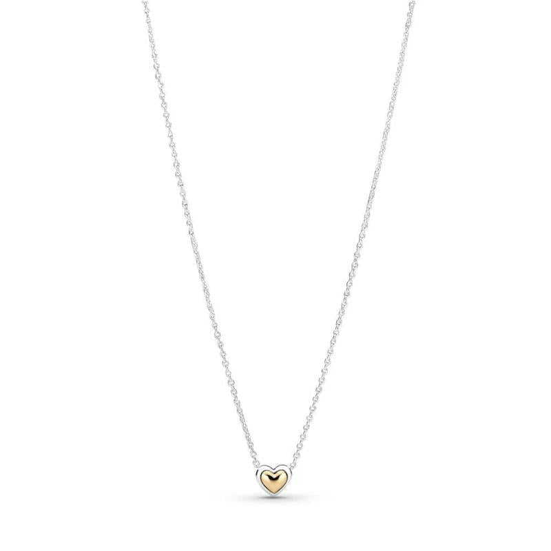 Golden Heart Set 925 Sterling Silver 14k Birthday Gift Jewelry