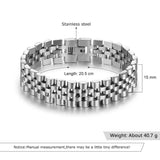 Stainless Steel Bracelet 200mm Wristband Men Jewelry Bangles