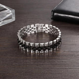 Stainless Steel Bracelet 200mm Wristband Men Jewelry Bangles