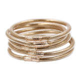 Glitter Jelly Bangle Silicone Christmas Bracelet Powder Lining Jewelry