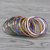 Glitter Jelly Bangle Silicone Christmas Bracelet Powder Lining Jewelry