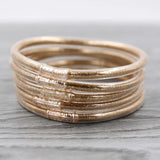 Glitter Jelly Bangle Silicone Christmas Bracelet Powder Lining Jewelry