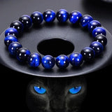 Tiger Eye Stone Beads Bracelet Buddha Bracelets Unisex