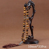 10mm Malachite Stone Bracelet Tassel Pendant Muslim Tasbih