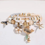 Rose Girl Heart Holiday Style Bracelet for Women
