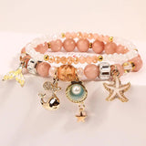 Rose Girl Heart Holiday Style Bracelet for Women