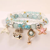 Rose Girl Heart Holiday Style Bracelet for Women