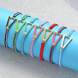 Neon Rainbow Enamel Hand Strap Summer Anklet Bracelet